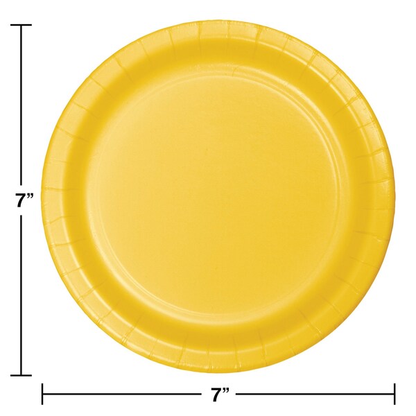 7 School Bus Yellow Dessert Plates 240 PK